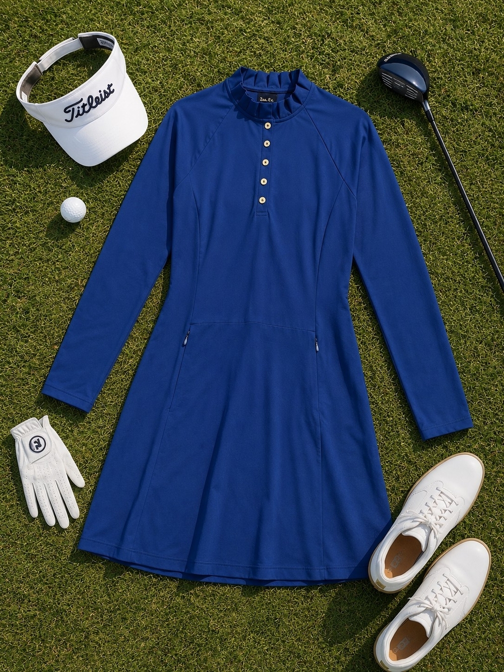 Lilly Pulitzer Luxletic Hutton Polo Dress Golf Tennis Size Med - Picture 4 of 9